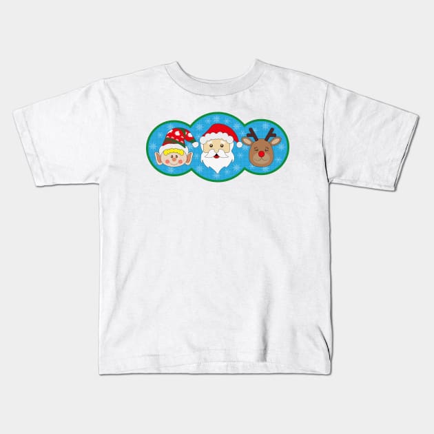 Chritmas Gang Kids T-Shirt by GilbertoMS